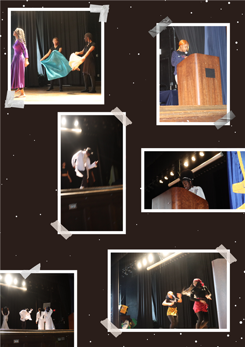 Students performing in the Black History Program